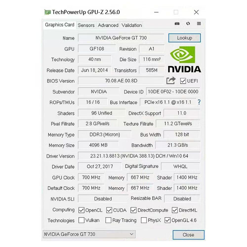 SOYO® Graphics SY-GT730 LP 4GD3 S