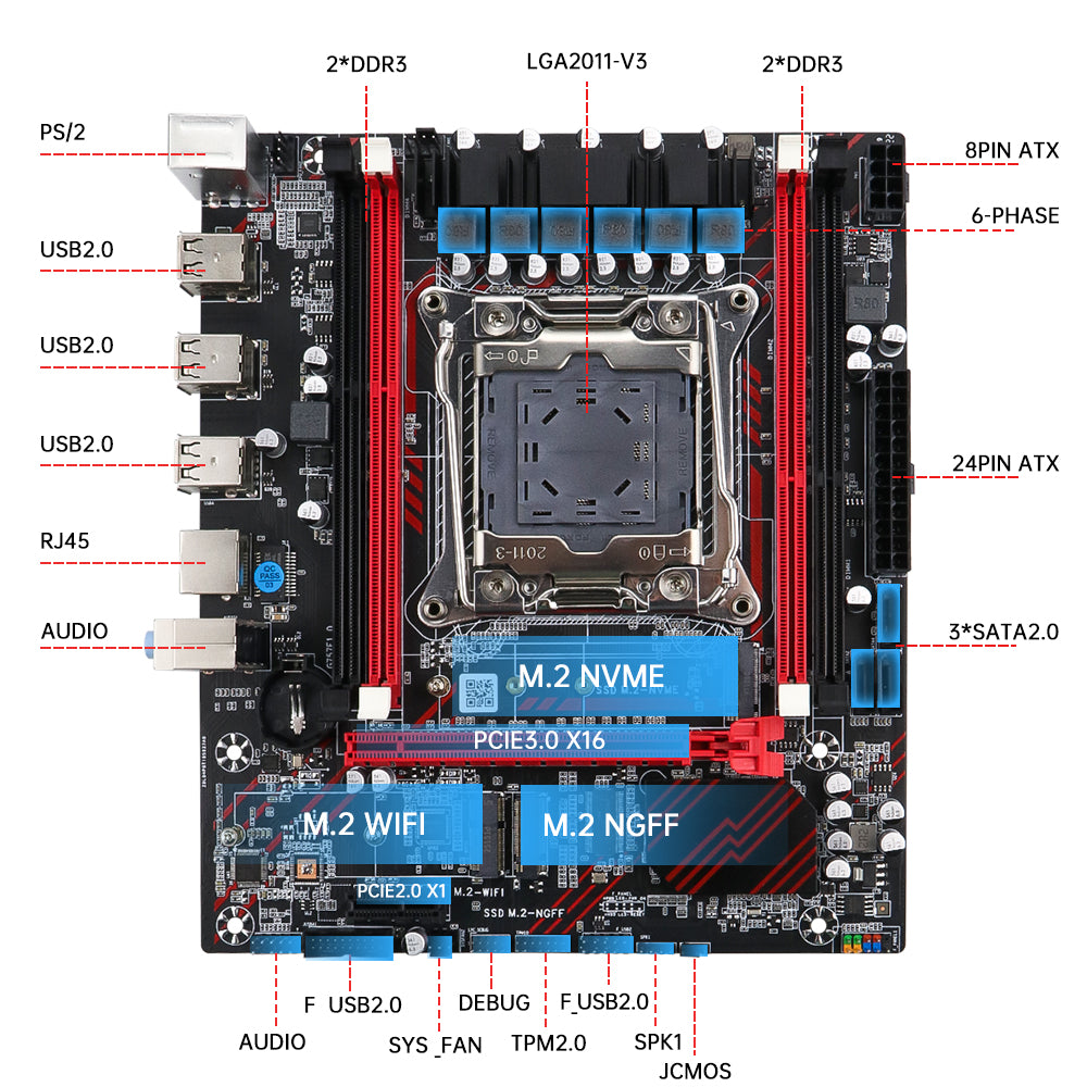 SOYO® Motherboard SY-X99E D3-GS
