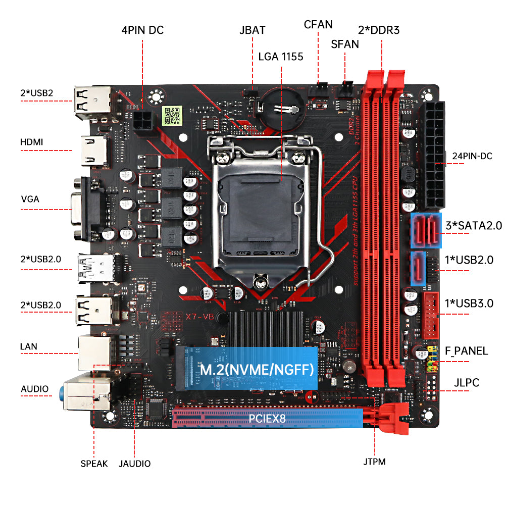 SOYO® Motherboard SY-H61M D3-AX